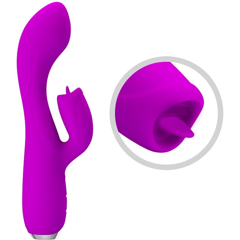 High Tech-Gloria Vibratore Rabbit Ricaricabile - Resistente — PRETTY LOVE · Vibratori (immagine 7)