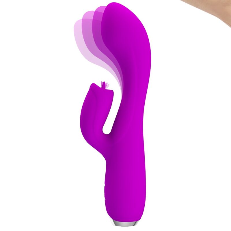 High Tech-Gloria Vibratore Rabbit Ricaricabile - Resistente — PRETTY LOVE · Vibratori (immagine 5)