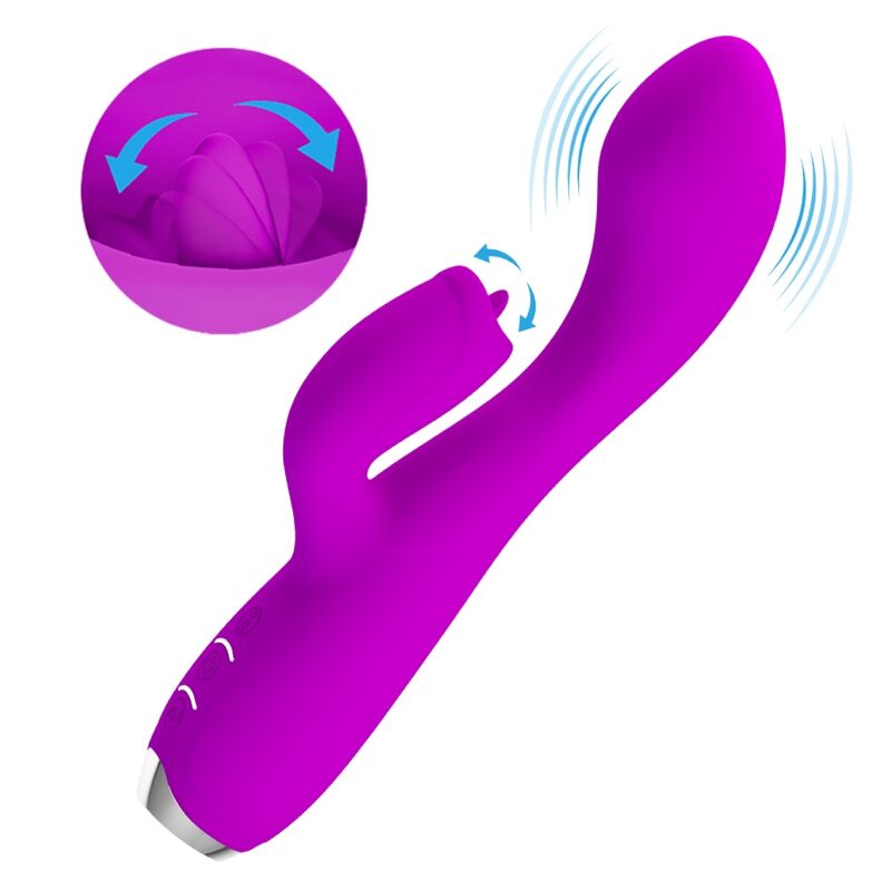 High Tech-Gloria Vibratore Rabbit Ricaricabile - Resistente — PRETTY LOVE · Vibratori (immagine 4)