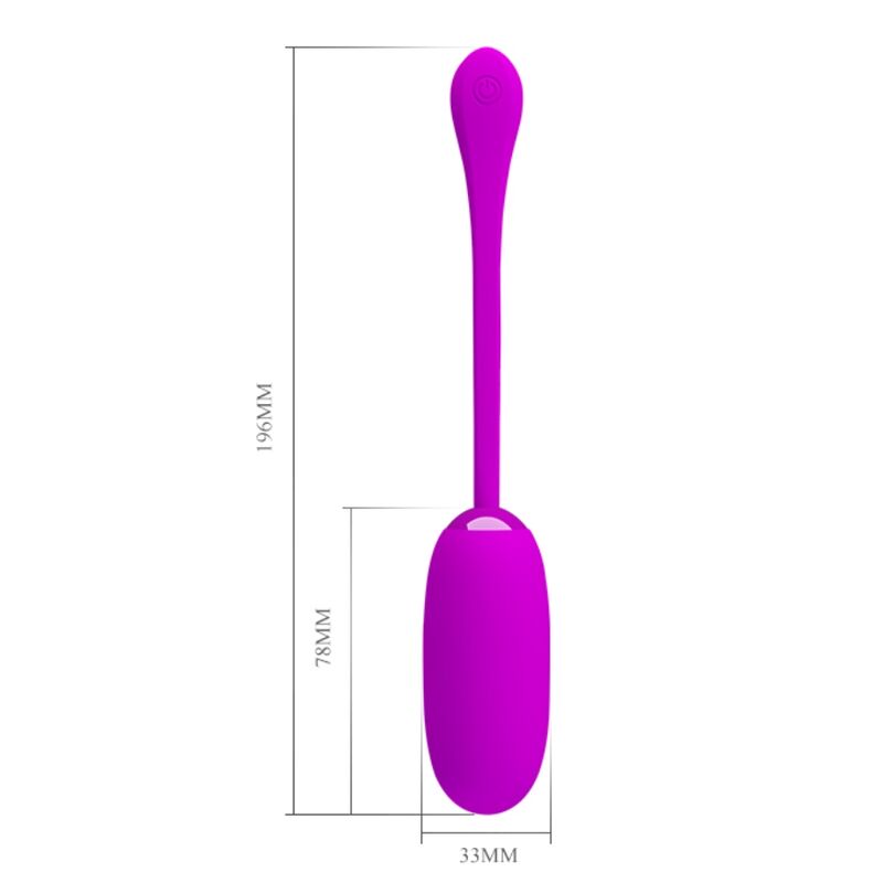 Fun Toys-Julius Uovo Vibratore Ricaricabile Resistente all'Acqua-Viola — PRETTY LOVE · Vibratori (imaginea 2)