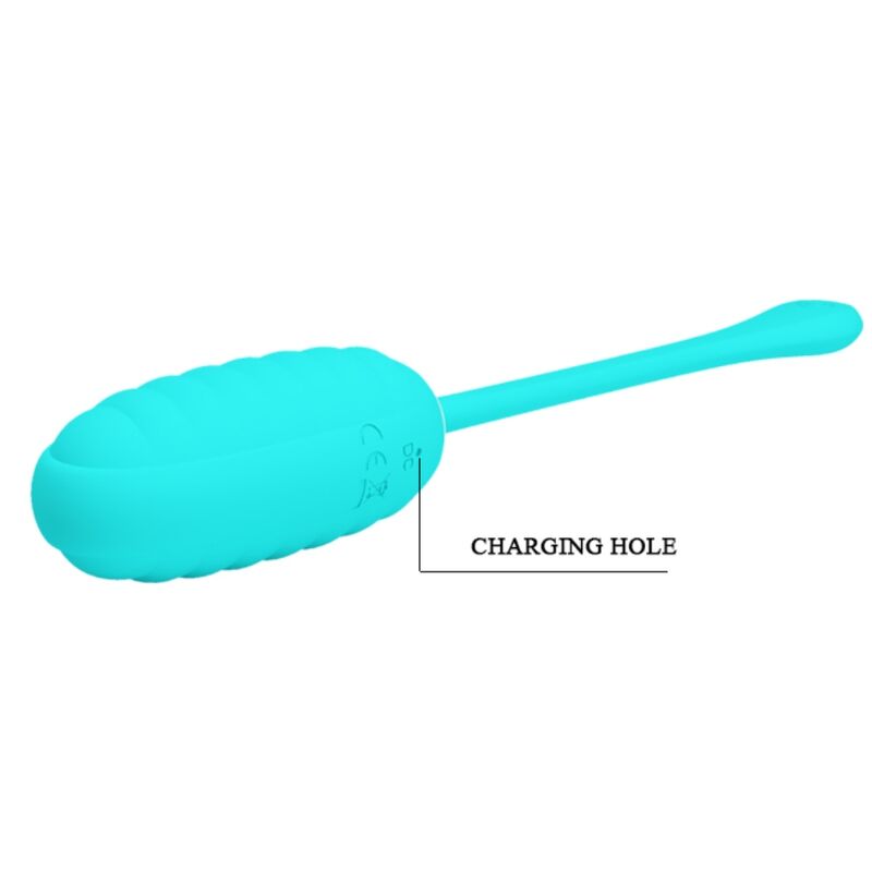 Fun Toys-Kirk Uovo Vibratore Ricaricabile Verde Aperto-Silicone, 12 — PRETTY LOVE · Vibratori (immagine 7)