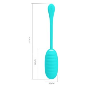 Fun Toys-Kirk Uovo Vibratore Ricaricabile Verde Aperto-Silicone, 12 — PRETTY LOVE · Vibratori (immagine 8)