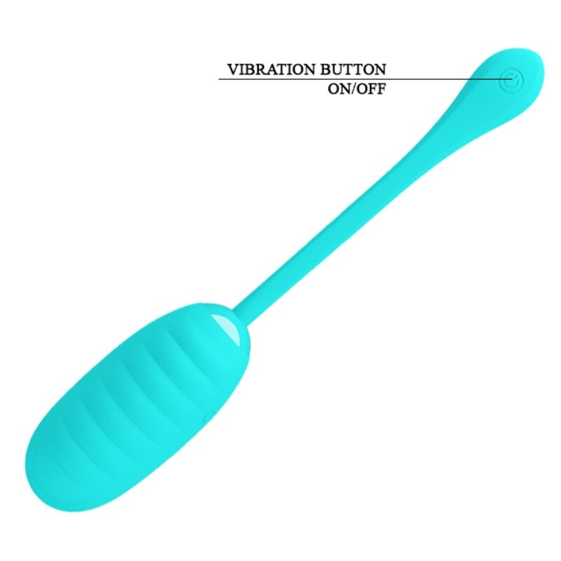 Fun Toys-Kirk Uovo Vibratore Ricaricabile Verde Aperto-Silicone, 12 — PRETTY LOVE · Vibratori (immagine 9)
