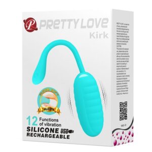 Fun Toys-Kirk Uovo Vibratore Ricaricabile Verde Aperto-Silicone, 12 — PRETTY LOVE · Vibratori (immagine 10)