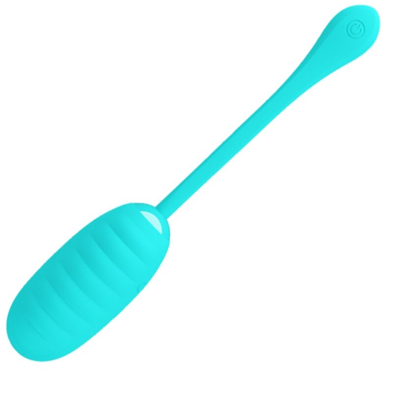 Fun Toys-Kirk Uovo Vibratore Ricaricabile Verde Aperto-Silicone, 12