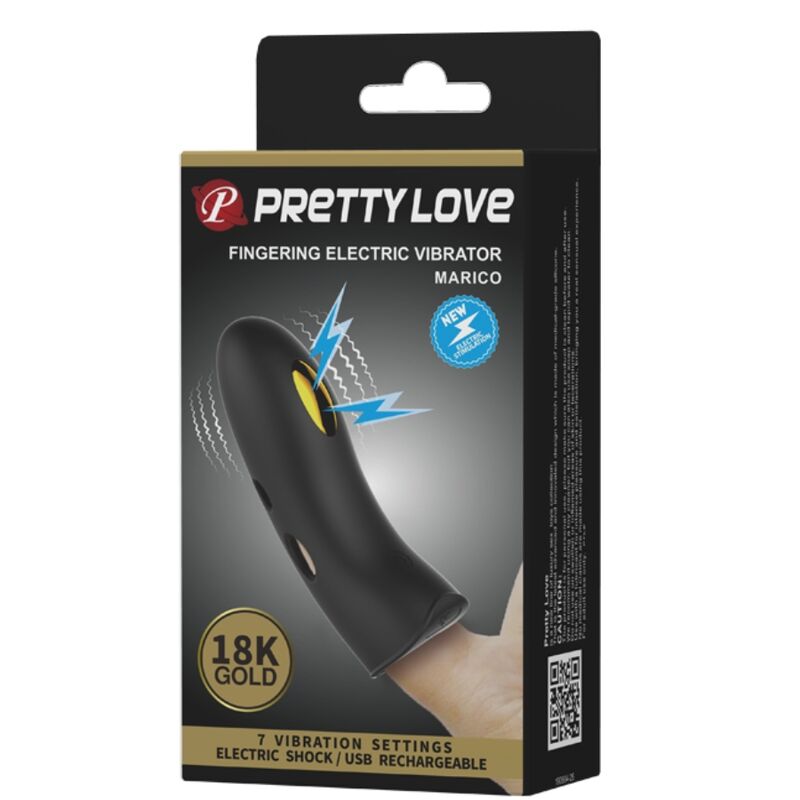 Fun Toys-Marico Black Coperchio per le dita — PRETTY LOVE · Anelli & Guaine per pene (immagine 2)