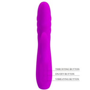 High Tech-Melanie Purple Rabbit Vibratore Ricaricabile-Silicone — PRETTY LOVE · Vibratori (imaginea 4)