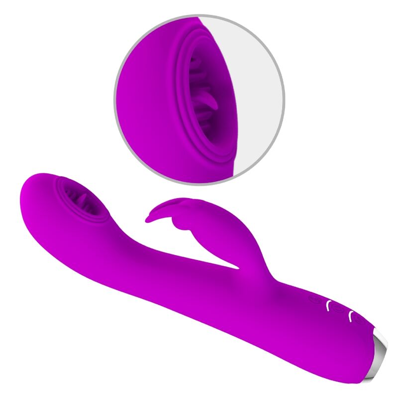 High Tech-Rachel Vibratore Ricaricabile con Tazza di Aspirazione — PRETTY LOVE · Vibratori (imaginea 9)