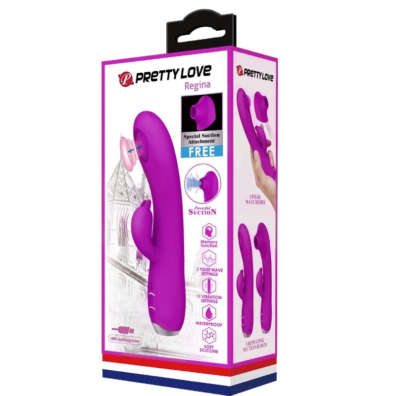 Pretty Love-Regina Vibratore Ricaricabile con Suzione Gel 10 Pretty Love-Regina Vibratore Ricaricabile con Suzione Gel · Vibratori (imaginea 10)