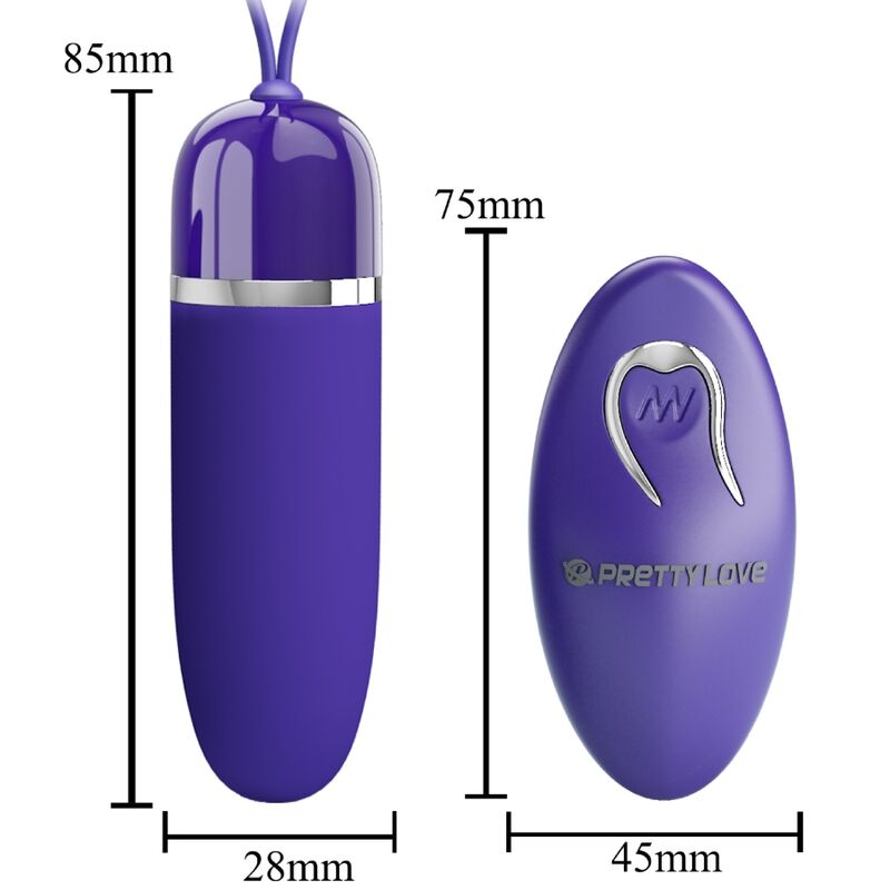 Remote Control-Darlene Youth Violet Mini Bullet Vibratore-ABS, 12 — PRETTY LOVE · Vibratori (immagine 4)