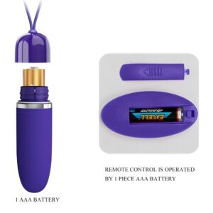 Remote Control-Darlene Youth Violet Mini Bullet Vibratore-ABS, 12 — PRETTY LOVE · Vibratori (immagine 5)