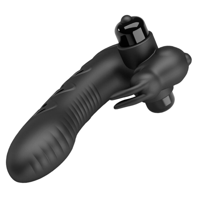 Fun Toys-Vance Black Guaina Vibratore Coniglietto per Dito-Silicone — PRETTY LOVE · Anelli & Guaine per pene (immagine 9)