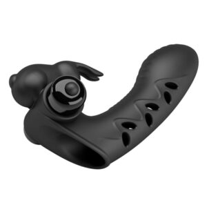 Fun Toys-Vance Black Guaina Vibratore Coniglietto per Dito-Silicone — PRETTY LOVE · Anelli & Guaine per pene (immagine 8)