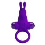 For Him-Anello Vibratore i Rabbit per Pene, Viola Chiuso-Silicone — PRETTY LOVE · Anelli & Guaine per pene