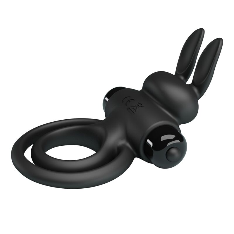 For Him-Vibratore Iii Rabbit Ring per Pene Nero-Silicone, 10 — PRETTY LOVE · Anelli & Guaine per pene (immagine 6)