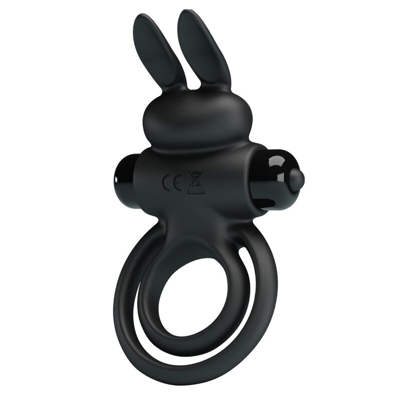For Him-Vibratore Iii Rabbit Ring per Pene Nero-Silicone, 10 — PRETTY LOVE · Anelli & Guaine per pene (immagine 5)