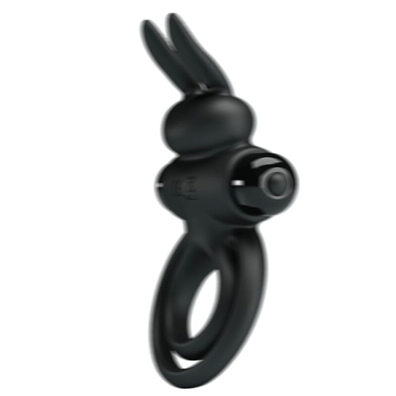 For Him-Vibratore Iii Rabbit Ring per Pene Nero-Silicone, 10 — PRETTY LOVE · Anelli & Guaine per pene (immagine 4)