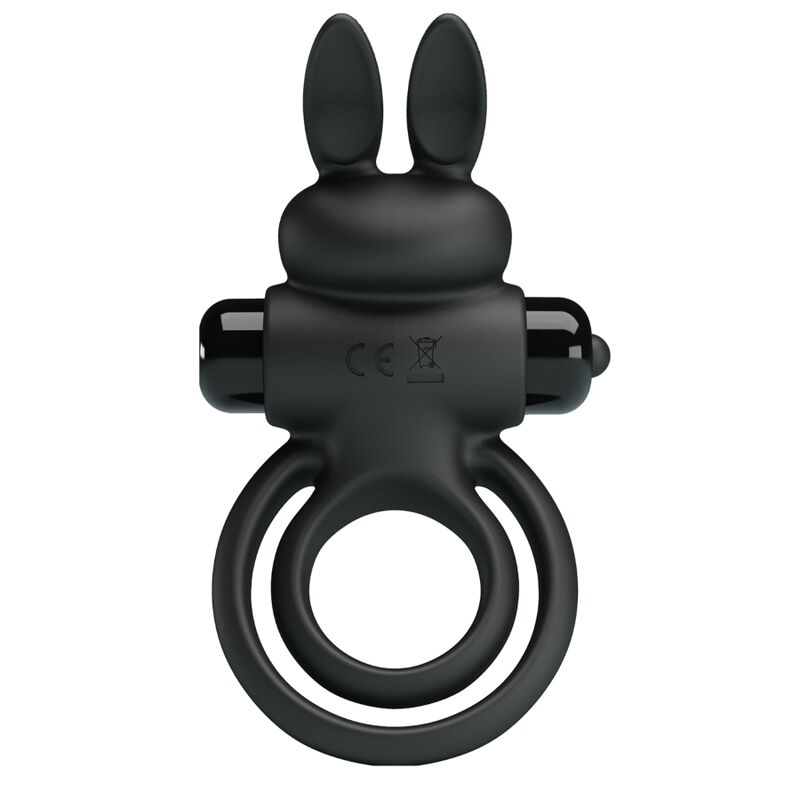 For Him-Vibratore Iii Rabbit Ring per Pene Nero-Silicone, 10 — PRETTY LOVE · Anelli & Guaine per pene