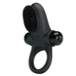 For Him-Vibratore Ring Ii per Pene Nero-Silicone, 10 velocità — PRETTY LOVE · Anelli & Guaine per pene (imaginea 9)