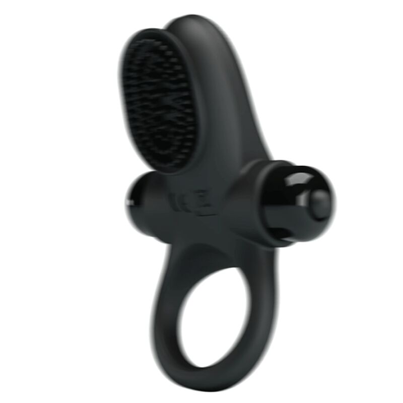 For Him-Vibratore Ring Ii per Pene Nero-Silicone, 10 velocità — PRETTY LOVE · Anelli & Guaine per pene (imaginea 9)