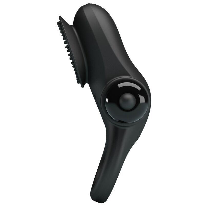 For Him-Vibratore Ring Ii per Pene Nero-Silicone, 10 velocità — PRETTY LOVE · Anelli & Guaine per pene (imaginea 5)