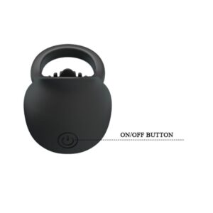 For Him-Anello Vibratore per Pene con Lingua Nera-Silicone, 12 — PRETTY LOVE · Anelli & Guaine per pene (imaginea 5)