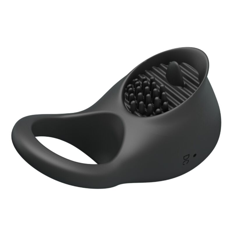 For Him-Anello Vibratore per Pene con Lingua Nera-Silicone, 12 3 For Him-Anello Vibratore per Pene con Lingua Nera-Silicone, 12 — PRETTY LOVE · Anelli & Guaine per pene (imaginea 3)
