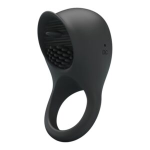 For Him-Anello Vibratore per Pene con Lingua Nera-Silicone, 12 — PRETTY LOVE · Anelli & Guaine per pene