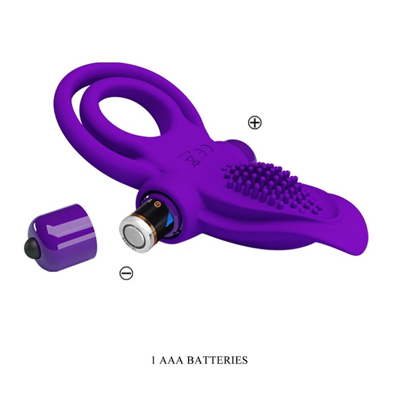 For Him-Anello Vibratore per Pene Viola-Silicone, 10 velocità 3 For Him-Anello Vibratore per Pene Viola-Silicone, 10 velocità — PRETTY LOVE · Anelli & Guaine per pene (imaginea 3)
