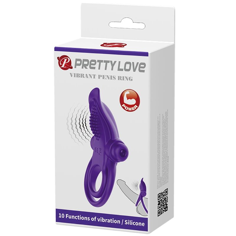 For Him-Anello Vibratore per Pene Viola-Silicone, 10 velocità 2 For Him-Anello Vibratore per Pene Viola-Silicone, 10 velocità — PRETTY LOVE · Anelli & Guaine per pene (imaginea 2)