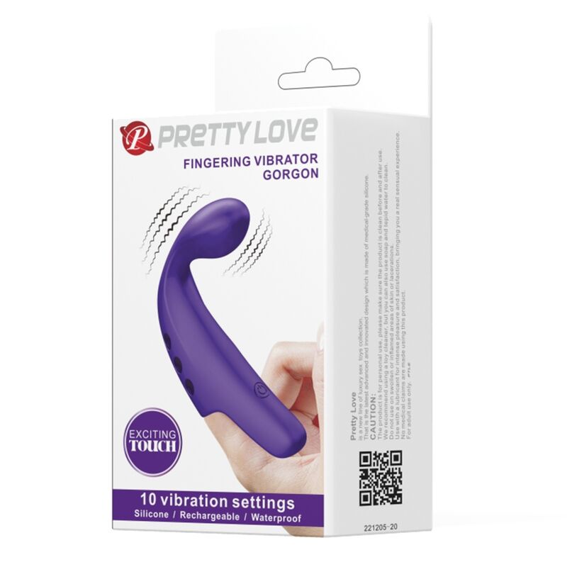 Fun Toys-Gorgon Purple Vibratore Ricaricabile — PRETTY LOVE · Vibratori (imaginea 10)