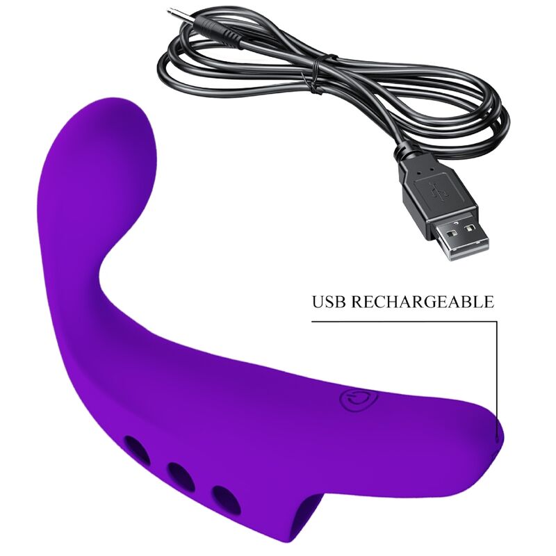 Fun Toys-Gorgon Purple Vibratore Ricaricabile — PRETTY LOVE · Vibratori (imaginea 9)