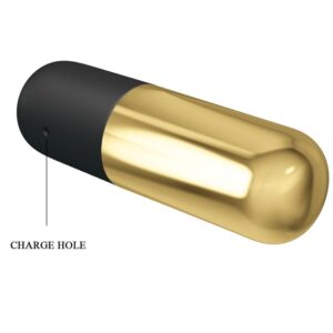 Fun Toys-Mini Bullet Vibratore Ricaricabile Oro-Silicone, 12 — PRETTY LOVE · Vibratori (imaginea 6)