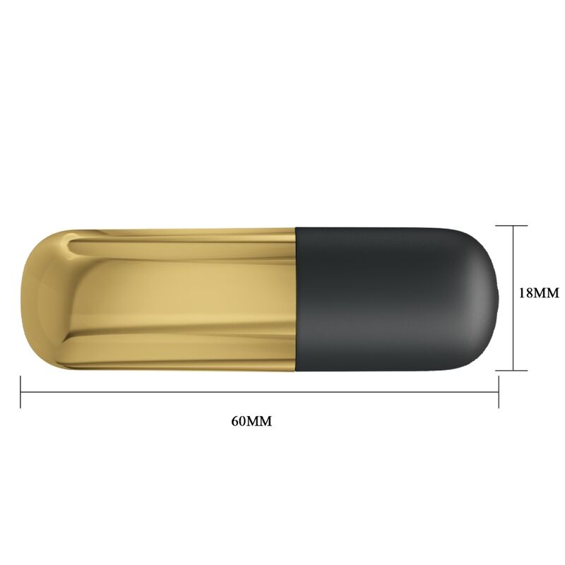 Fun Toys-Mini Bullet Vibratore Ricaricabile Oro-Silicone, 12 — PRETTY LOVE · Vibratori (imaginea 4)