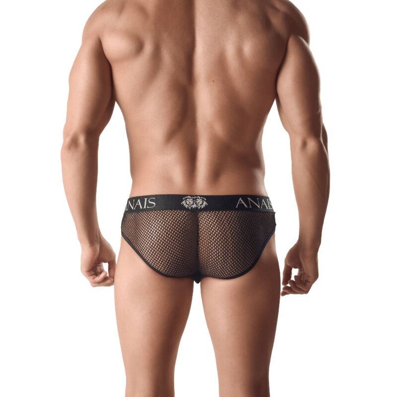 Anais Men-Ares Slip con Rete e Finitura Tipo Pelle — ANAIS LUXURY LINGERIE · Intimo uomo (imaginea 2)