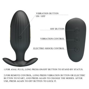 Remote Control-Kelly Plug anale Vibratore Ricaricabile — PRETTY LOVE · Giocattoli anali (immagine 7)