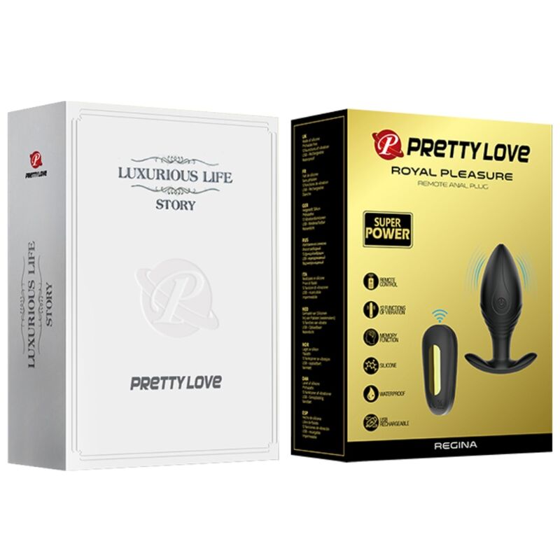 Remote Control-Regina Plug anale Vibratore Ricaricabile 2 Remote Control-Regina Plug anale Vibratore Ricaricabile — PRETTY LOVE · Giocattoli anali (imaginea 2)