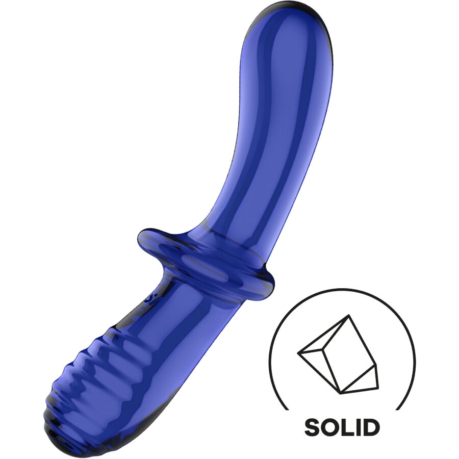 SATISFYER - DOUBLE CRYSTAL DILDO TRANSPARENT Satisfyer-Dildo Doppio Cristallo, Bottiglia · Dildo & Stimolatori