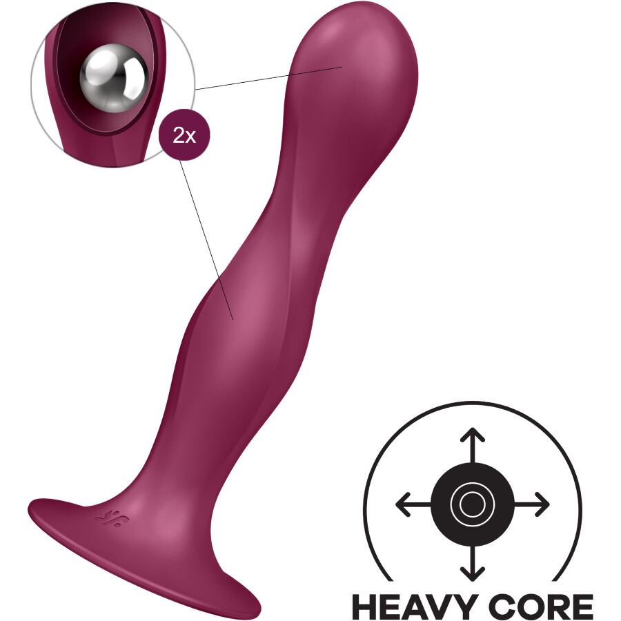 Satisfyer-Double Ball-R Dildo di Silicone · Dildo & Stimolatori (imaginea 3)