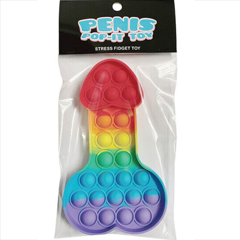 Kheper Games-Multicolor Pop-it Pene Giocattolo Anti-stress-Silicone