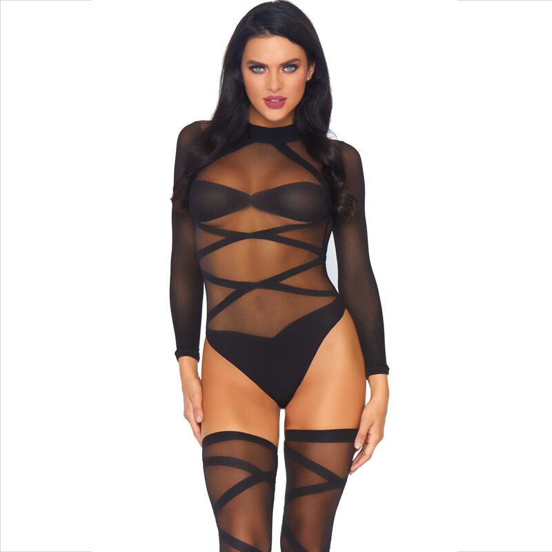Leg Avenue-Set Body e Calze Su Cuscino 2 Pezzi 1 Leg Avenue-Set Body e Calze Su Cuscino 2 Pezzi · Lingerie sexy donna