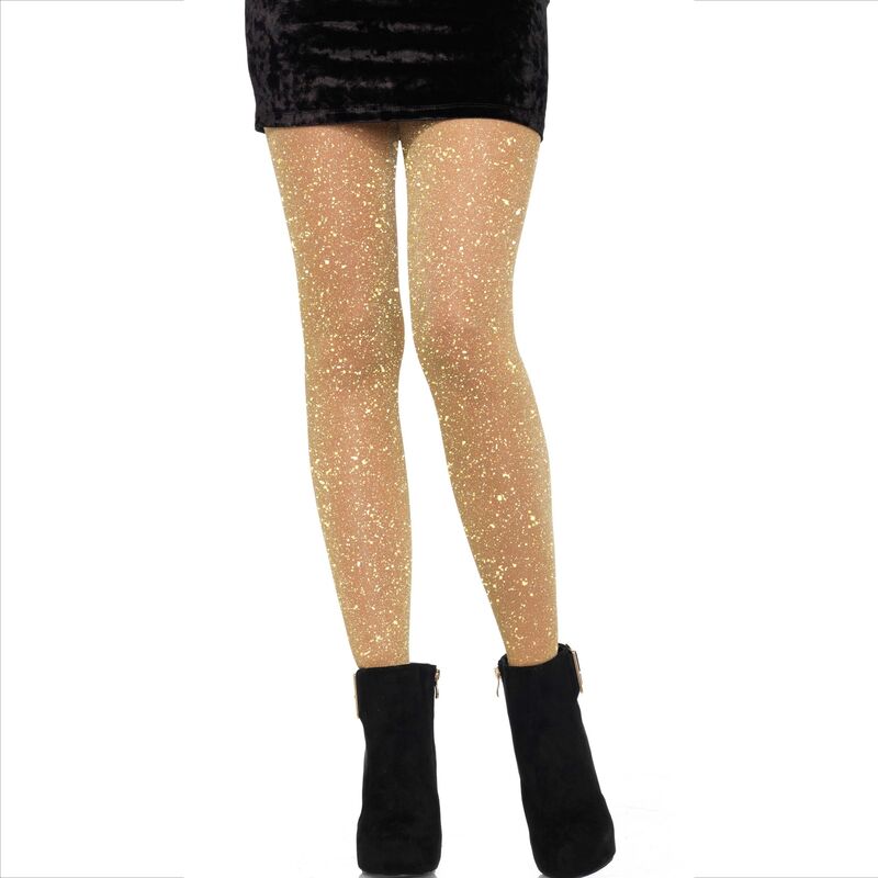 Leg Avenue Hosiery-Calze trasparenti dorate 1 Leg Avenue Hosiery-Calze trasparenti dorate · Articoli divertenti