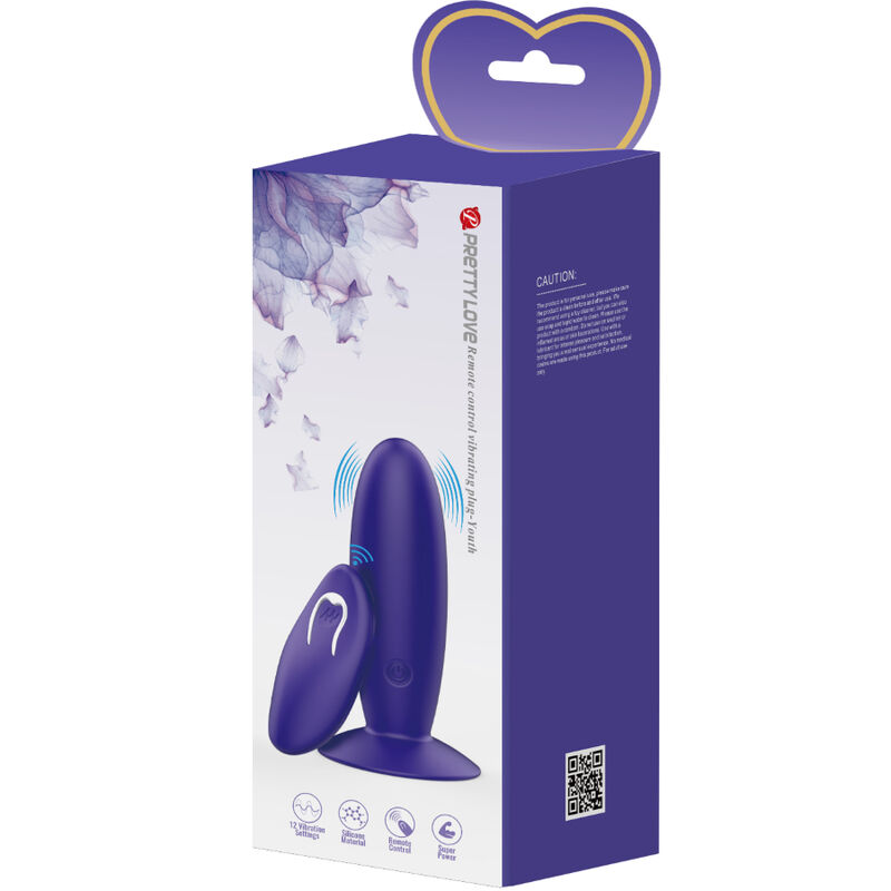 Remote Control-Youth Plug anale Vibratore con telecomando — PRETTY LOVE · Giocattoli anali (immagine 7)