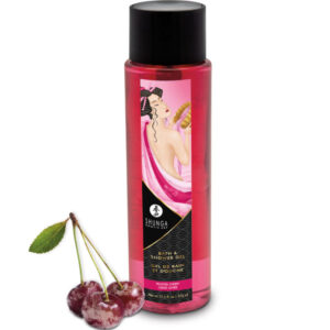 Shunga Bath Experience-Gel da bagno e doccia Frosted Cherry 370 ml