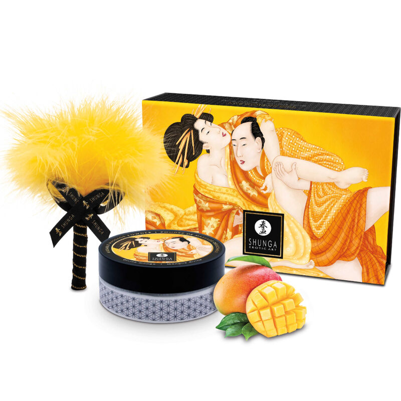 Shunga Body Power-Kit Massaggio Commestibile in Polvere Mango 1 Shunga Body Power-Kit Massaggio Commestibile in Polvere Mango · Sesso orale & Corpo