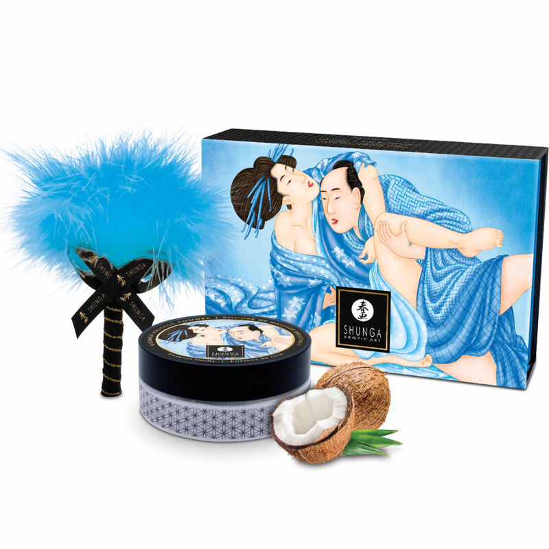 Shunga Body Power-Kit di massaggio in polvere commestibile con cocco 1 Shunga Body Power-Kit di massaggio in polvere commestibile con cocco · Sesso orale & Corpo