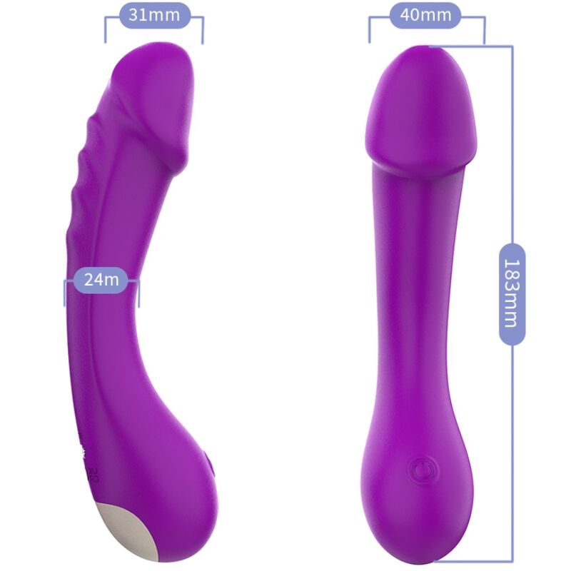 Armony Vibrators-Dildo Vibratore G-spot Silicone Viola-10 velocità · Vibratori (immagine 5)