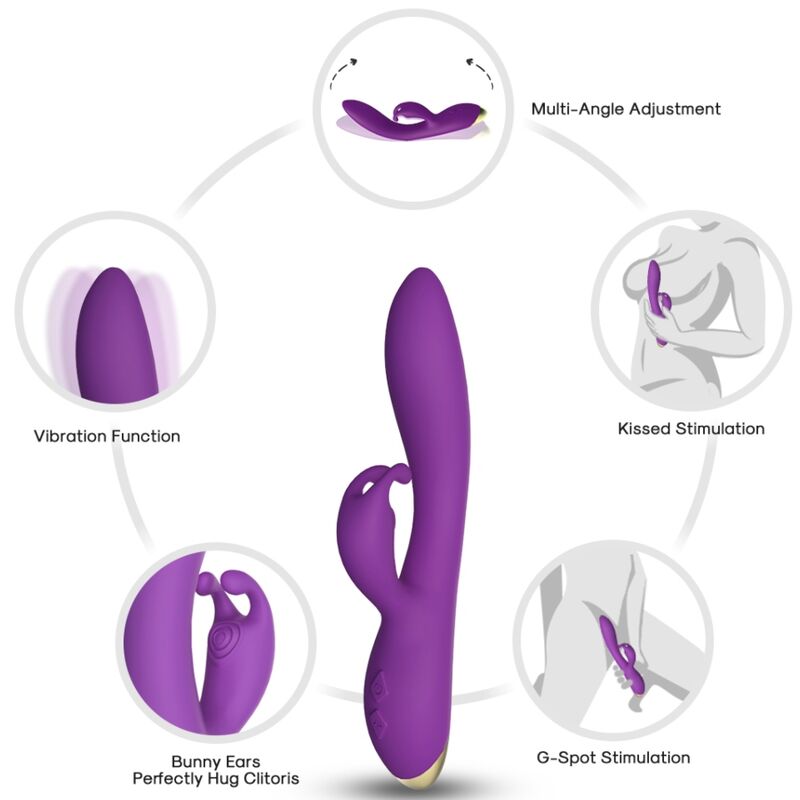 Armony Vibrators-Bonnie Vibrator Rabbit Silicone, 9 modalità · Vibratori (immagine 10)