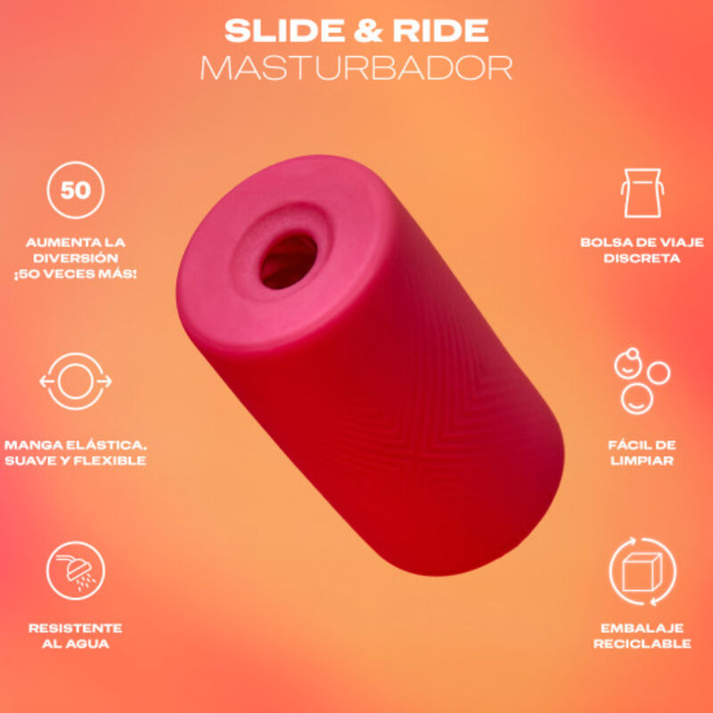 Durex Toys-Slide & Ride Masturbatore-Waterproof 2 Durex Toys-Slide & Ride Masturbatore-Waterproof · Masturbatori (imaginea 2)