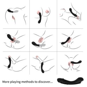 Armony Vibrators-Dildo Vibratore G-spot in Silicone Nero-10 velocità · Vibratori (immagine 2)